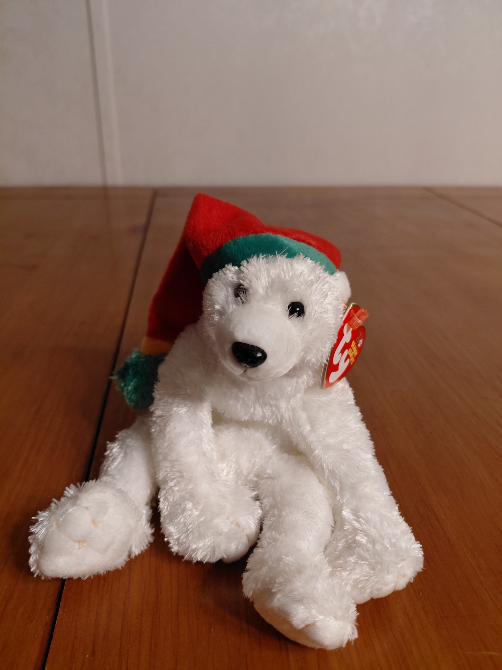 This is a Ty Beanie Baby "Mrs." the Bride Bear plush.